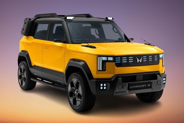 Mahindra Vision S concept SUV unveiled on Independence Day 2025, featuring muscular design and NU_IQ platform with hybrid and electric options