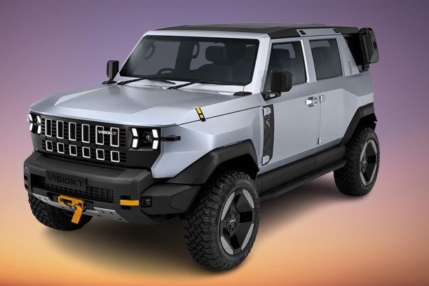 Mahindra Vision T concept SUV unveiled on Independence Day 2025, featuring rugged off-road design and NU_IQ platform with hybrid and electric options